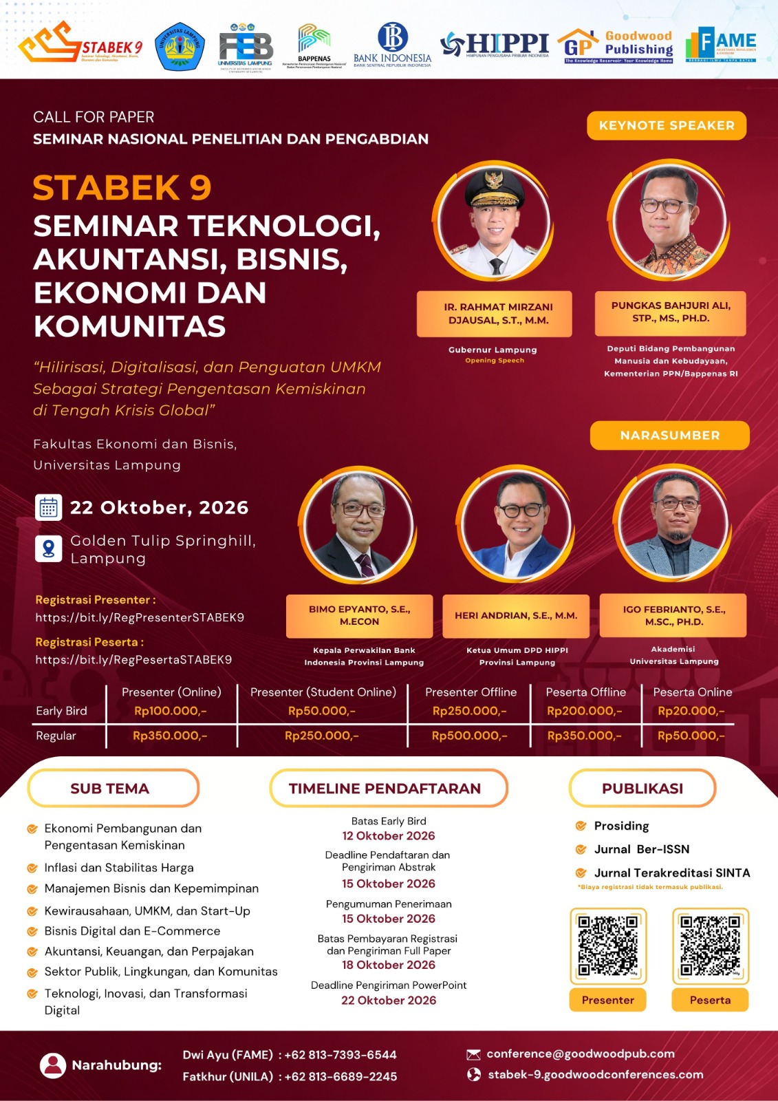 STABEK 9 Hadirkan Kolaborasi Riset dan Pengabdian untuk Mendorong UMKM Naik Kelas di Tengah Krisis Global